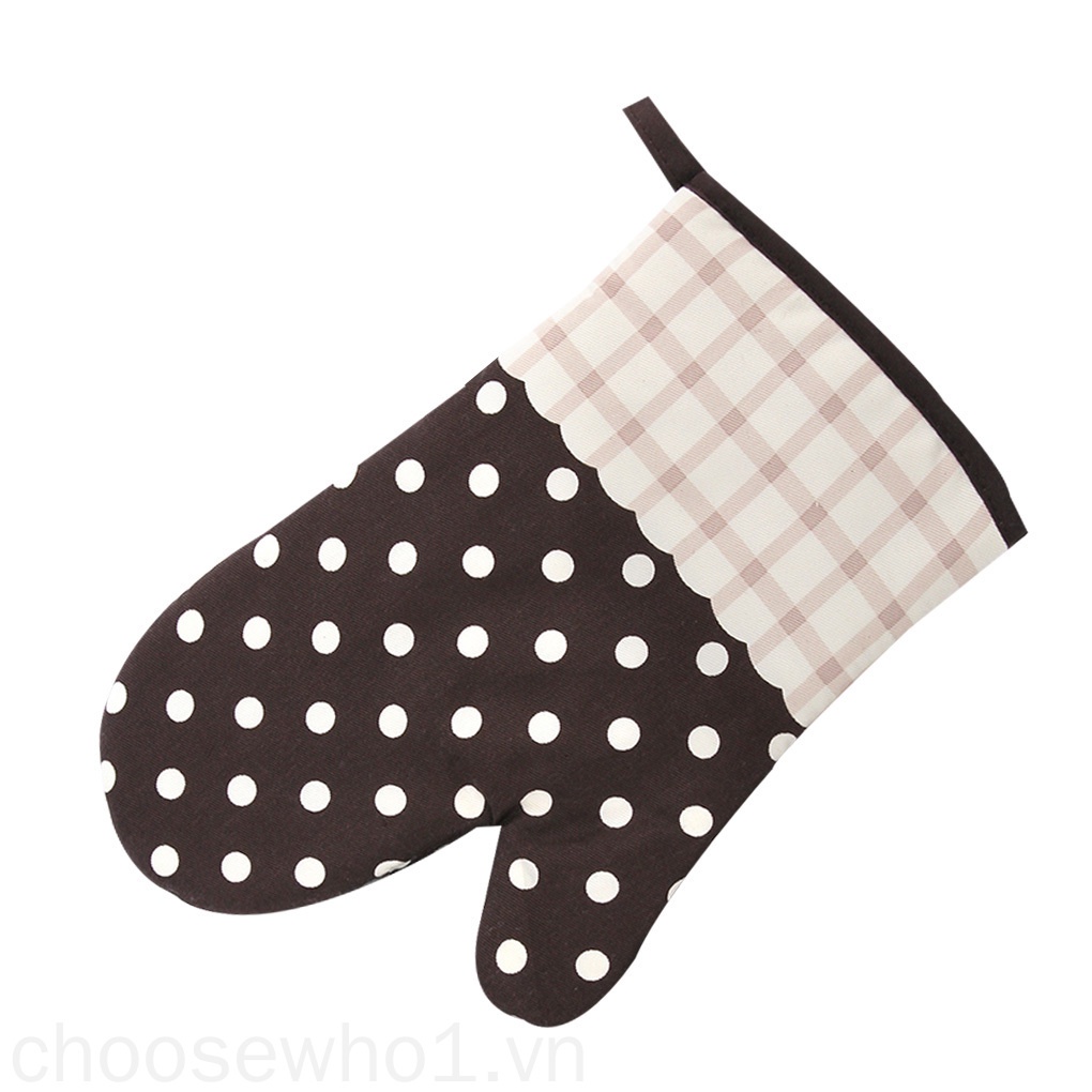 Set 2 Găng Tay Cotton Chịu Nhiệt 180 Độ Tiện Lợi Cho Nhà Bếp