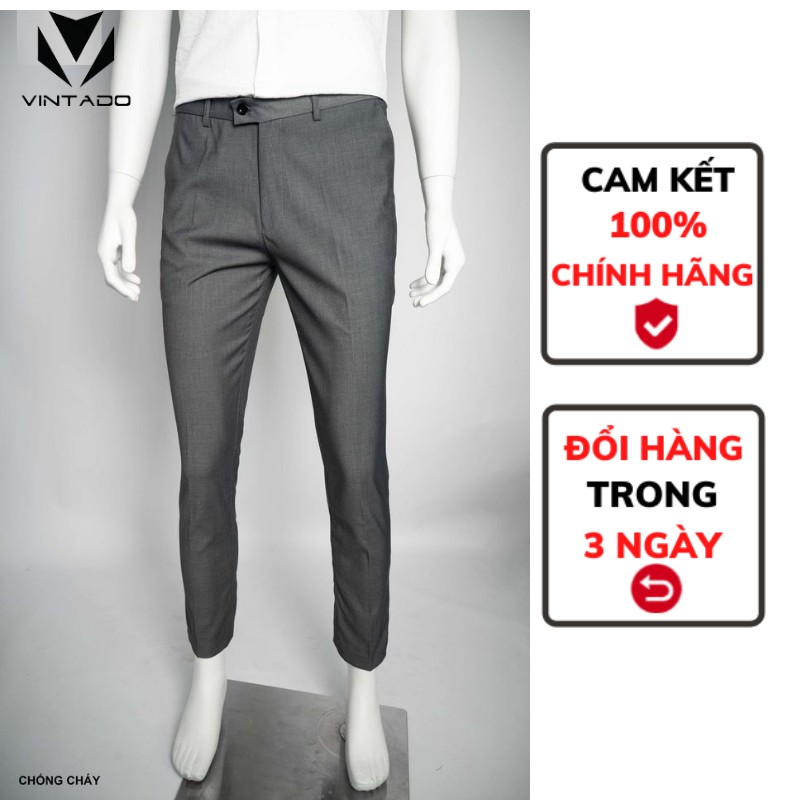 Quần âu nam công sở, quần tây cao cấp dáng trẻ, co dãn, chống nhăn Ghi đậm và ghi sáng AXG2