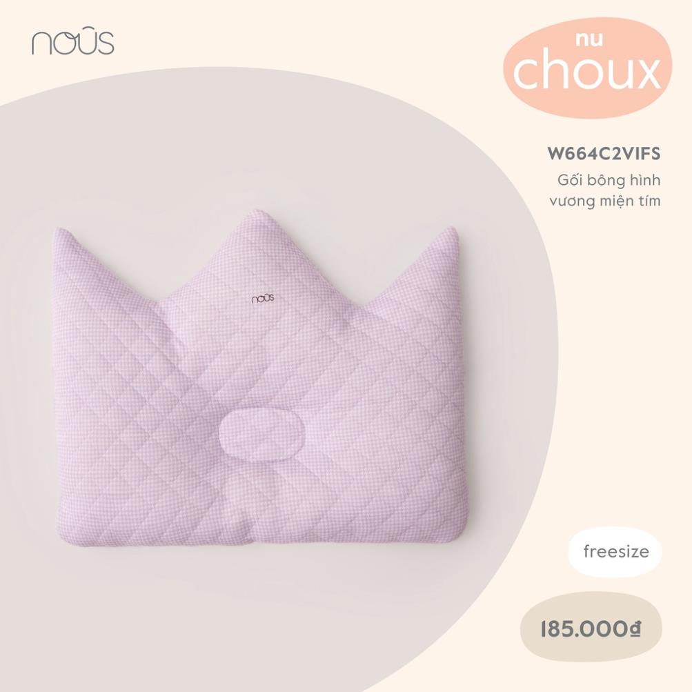 Phụ Kiện Gối Cao Cấp Nous Bông Cho Bé Sơ Sinh Hình gấu