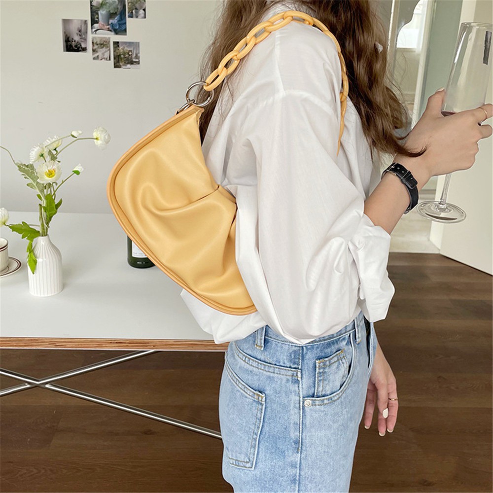 Chuỗi Xích Đeo Túi Xách Làm Từ Nhựa Acrylic Nhiều Màu Sắc Có Thể Tháo Rời Tiện Lợi