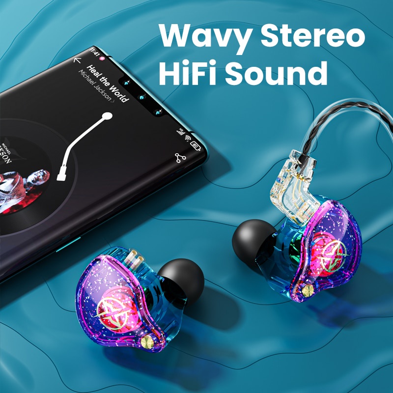 Tai Nghe Nhét Tai X2 Pro 3.5mm HiFi Chống Ồn Có Dây Tháo Rời Được