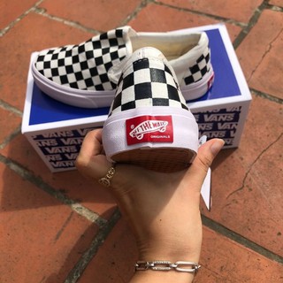 Giày 𝐕𝐚𝐧𝐬 𝐕𝐚𝐮𝐥𝐭 ⚡️𝕋ổ𝕟𝕘 𝕊ỉ⚡️ Giày Sneaker 𝐕𝐚𝐧𝐬 𝐎𝐥𝐝 𝐒𝐤𝐨𝐨𝐥 Đen Nỉ, 𝐕𝐚𝐧𝐬 Caro lười đủ size nam nữ | BigBuy360 - bigbuy360.vn