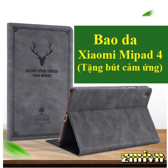 Bao da Xiaomi Mi Pad 4 giả da hươu DEER