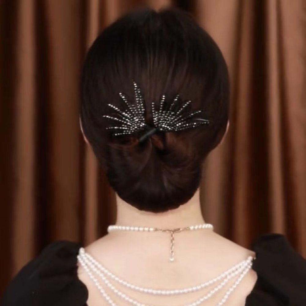 Dây Cột Tóc Màu Ngà Hình Đuôi Cá Bướm Sáng Tạo Cho Nữ|Kẹp Tóc Đuôi Ngựa Bằng Hợp Kim Thời Trang Mùa Hè