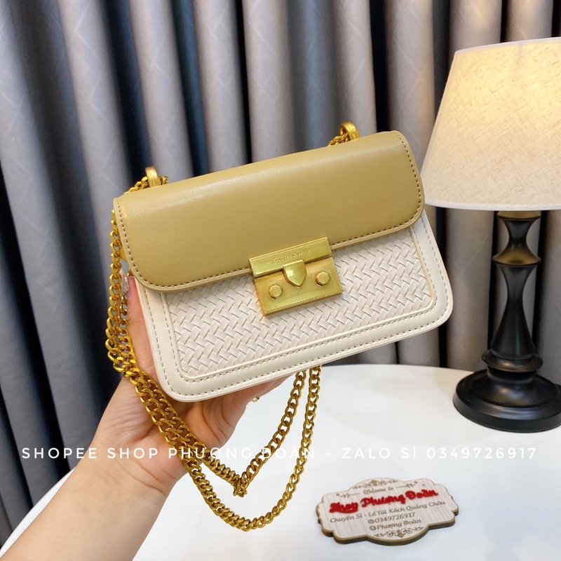 Túi C.K cói size 19cm vừa điện thoại Xuấtttt