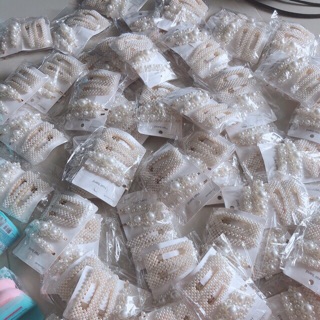 Freeship 50k❤️❤️ kẹp tóc đính hạt cao cấp- ảnh thật