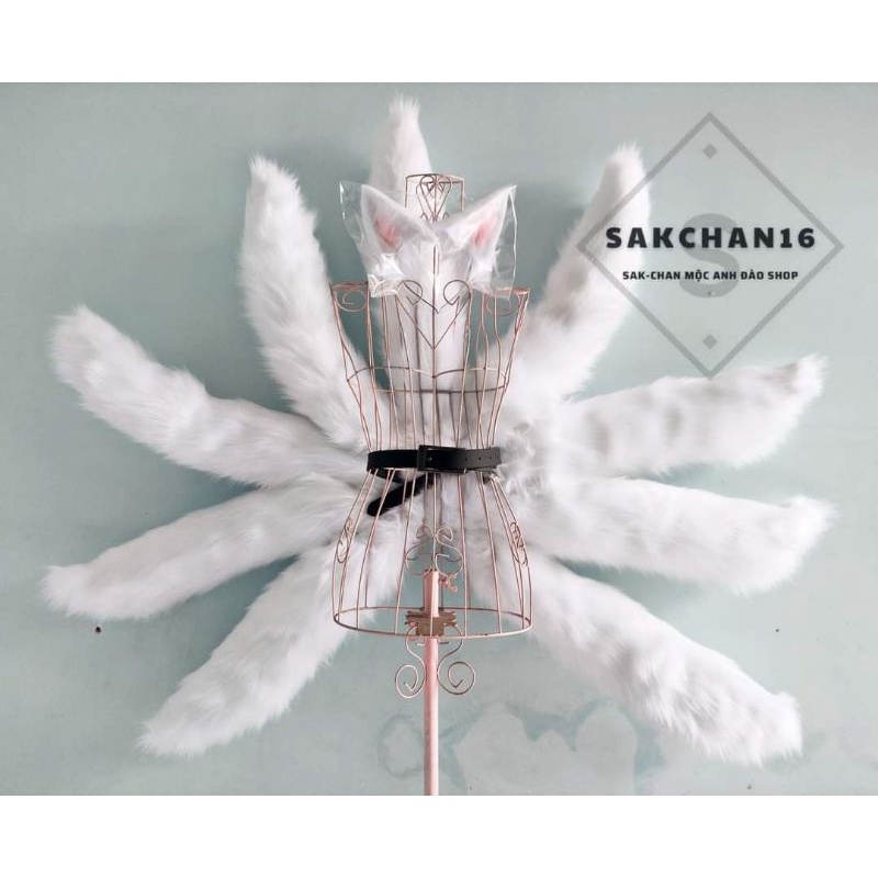 Bộ hóa trang cáo 9 đuôi cosplay gồm tai và đuôi