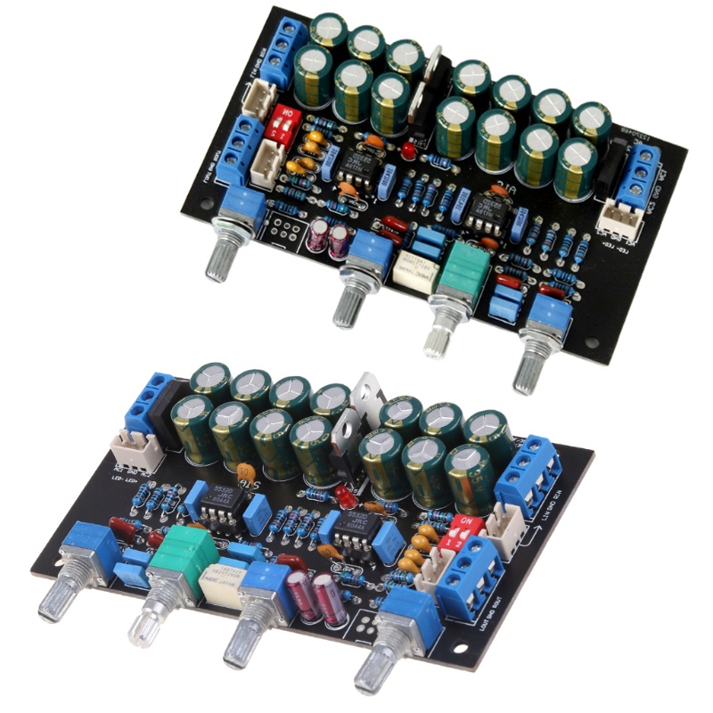 NERV JJRC5532 OP AMP Preamp Amplifier Tone Board Treble Mid Bass Volume Control Tone Preamplifier