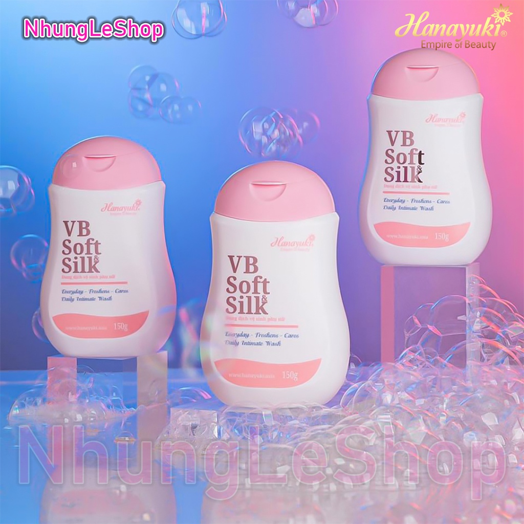 [CHÍNH HÃNG 100%] DUNG DỊCH VỆ SINH PHỤ NỮ VB - HANA SOFT SILK, KHỬ MÙI VÙNG KÍN - THƠM MÁT CẢ NGÀY