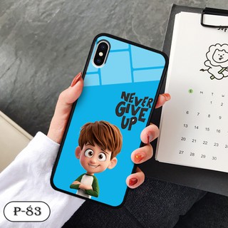 Ốp lưng kính 3D iPhone X/ XS-cute