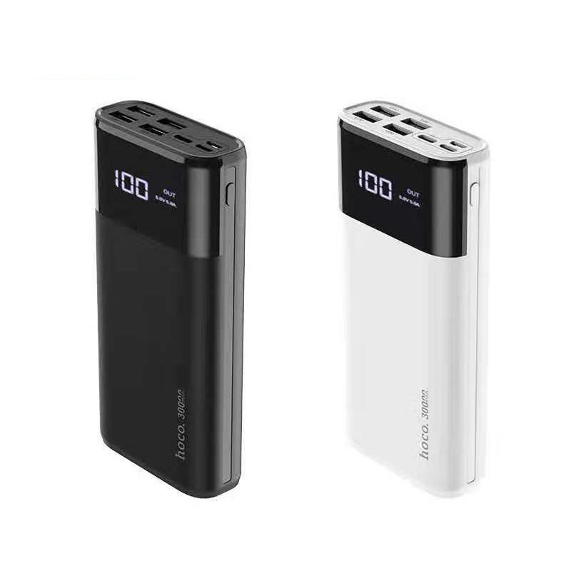 Pin dự phòng sạc nhanh 5A Hoco B12 Max dung lượng 30000 mAh tích hợp màn hình LCD