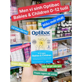 Men vi sinh OptiBac hồng cho bé từ sơ sinh