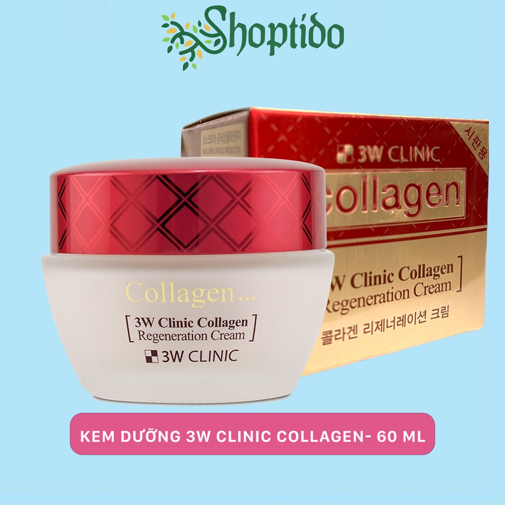 Kem dưỡng da 3W Clinic Collagen Trắng Sáng Tái Tạo Da 60 ml NPP SHOPTIDO