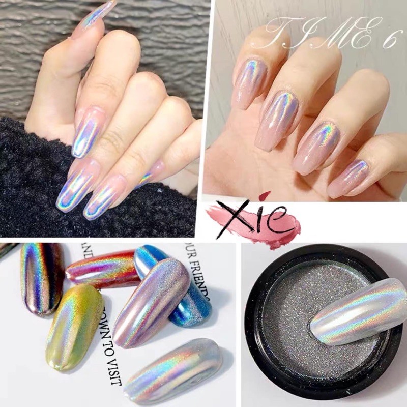 TRÁNG GƯƠNG CẦU VỒNG/ NGỌC TRAI / KIM CƯƠNG - XIE dụng cụ mi&amp;nail❤️