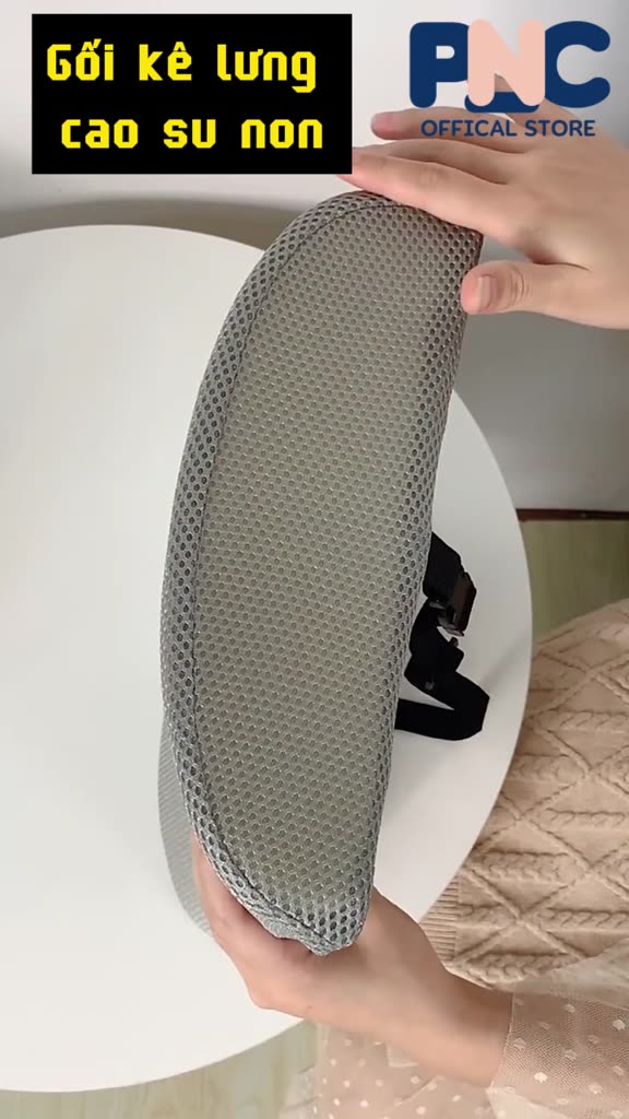 Đệm tựa lưng ghế văn phòng, Gối tựa lưng ô tô cao su non - Vỏ gối tổ ong hoặc nhung siêu mềm mịn | BigBuy360 - bigbuy360.vn