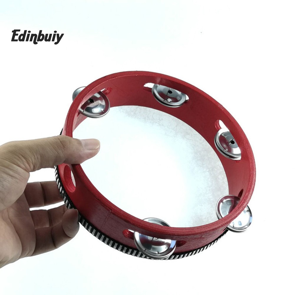 Trống cầm tay Tambourine 6/7/8 inch bằng gỗ cao cấp