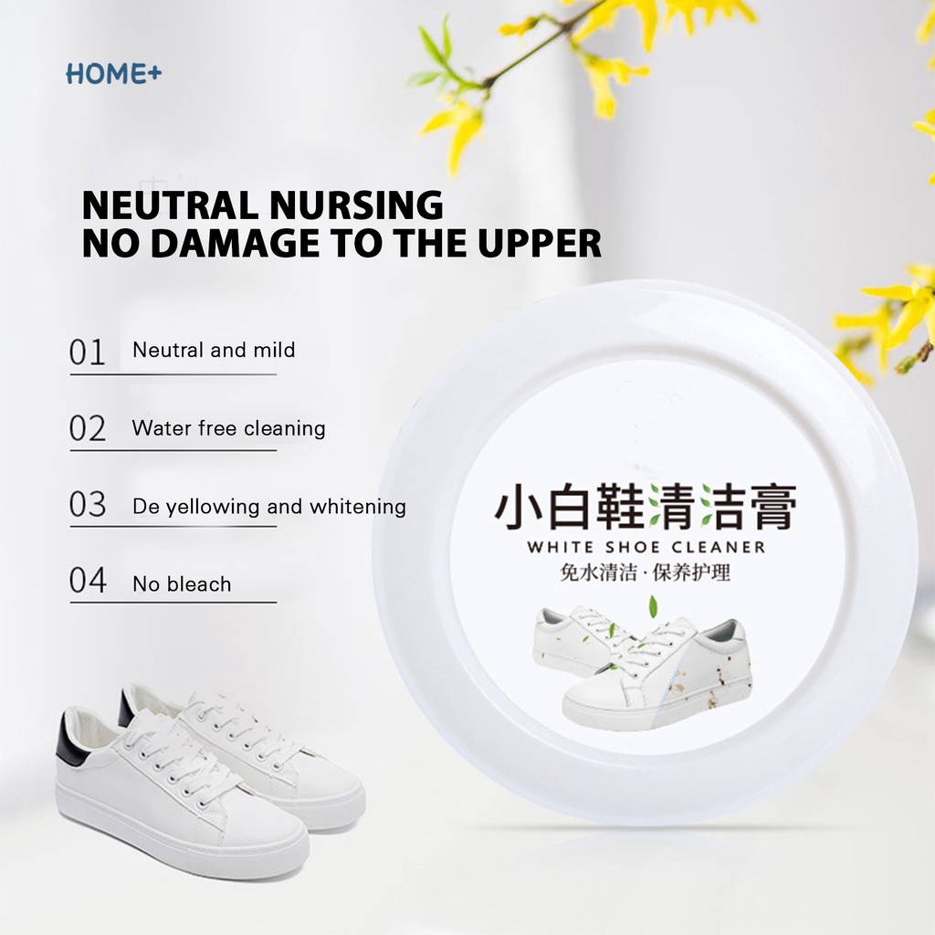Kem Đánh Bóng Giày Da/Túi Da/Giày Vải Không Cần Nước Màu Trắng Đa Năng