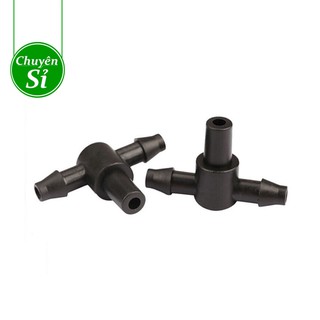 Tê 6mm gắn béc phun sương và ống ldpe 6mm, 8mm....