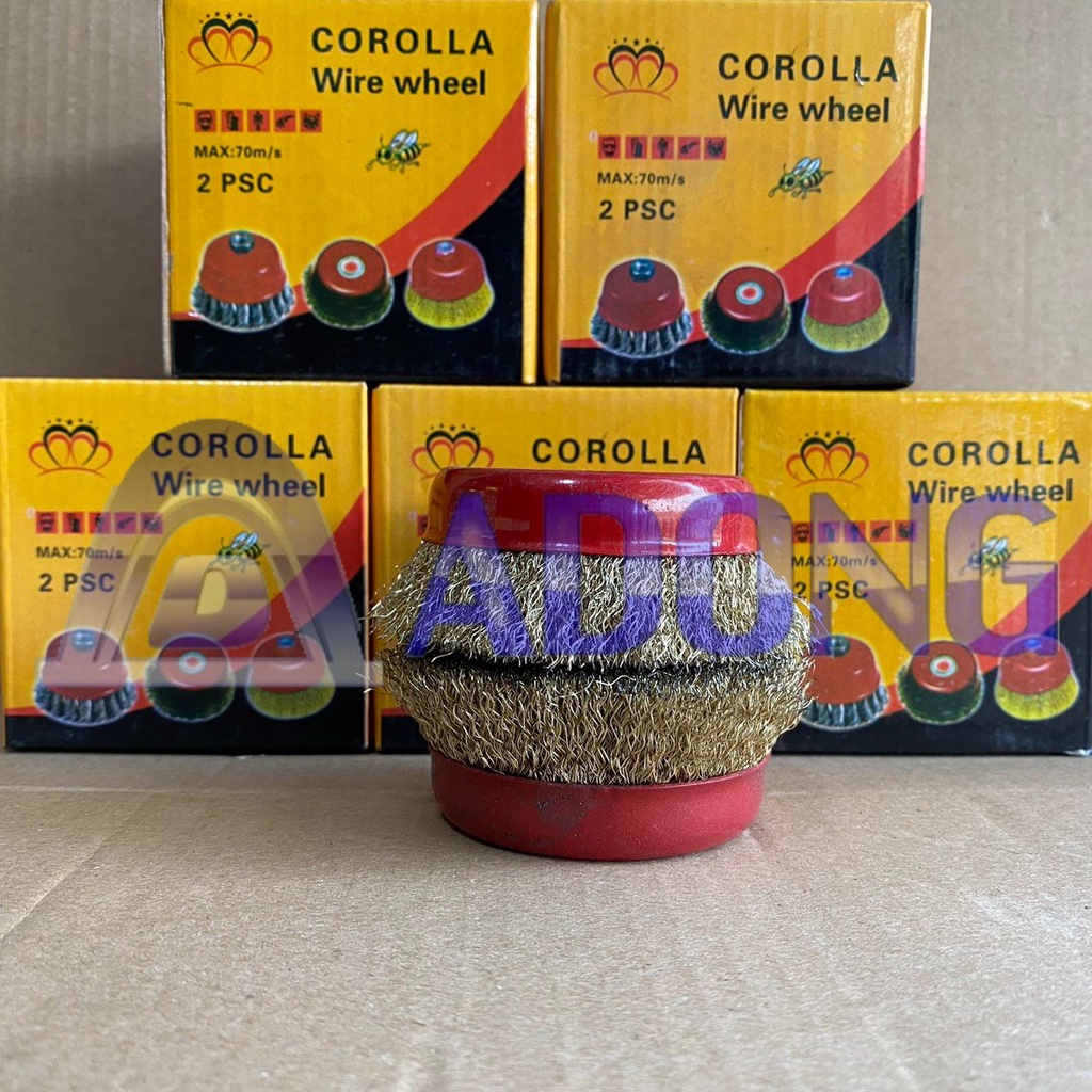 Chổi đánh rỉ/Bát đánh rỉ Corolla loại dày