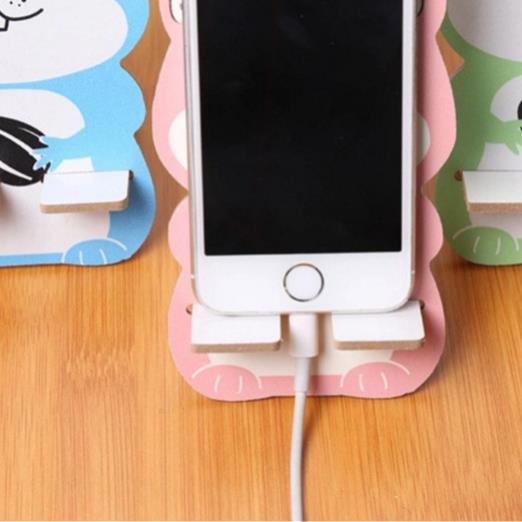 Giá đỡ điện thoại để bàn bằng Gỗ Dễ Thương - Giao ngẫu nhiên
