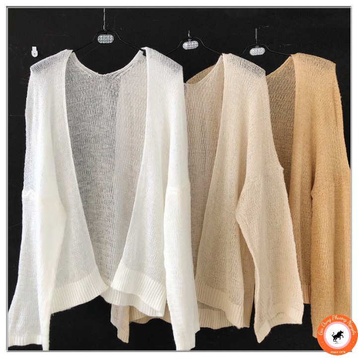 Áo Cadigan Len mỏng phong cách Hàn Quốc [ Gia dụng Phương Nguyễn ]