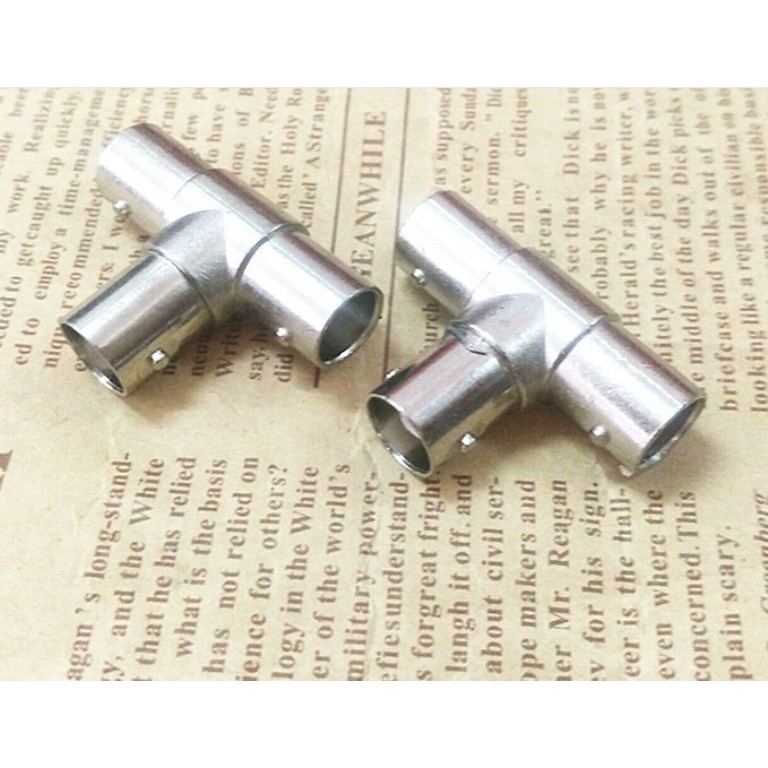 Đầu chia phân nhánh BNC Q9 chữ T 1 ra 2