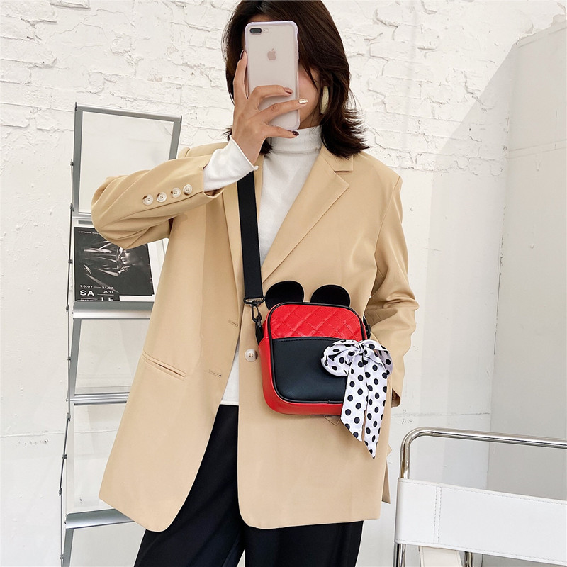 Túi Xách JASMIN NOIR Họa Tiết Caro Chần Bông Phối Nơ Thời Trang Phong Cách Cho Nữ