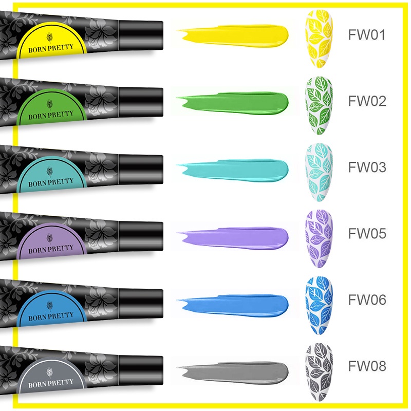 Gel Vẽ Móng Tay Born Pretty 8ml Nhiều Màu Tùy Chọn