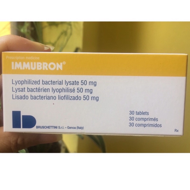 IMMUBRON - Tăng Cường Sức Đề Kháng/ Phòng nhiễm khuẩn đường hô hấp trên cho trẻ từ 1 tuổi và người lớn