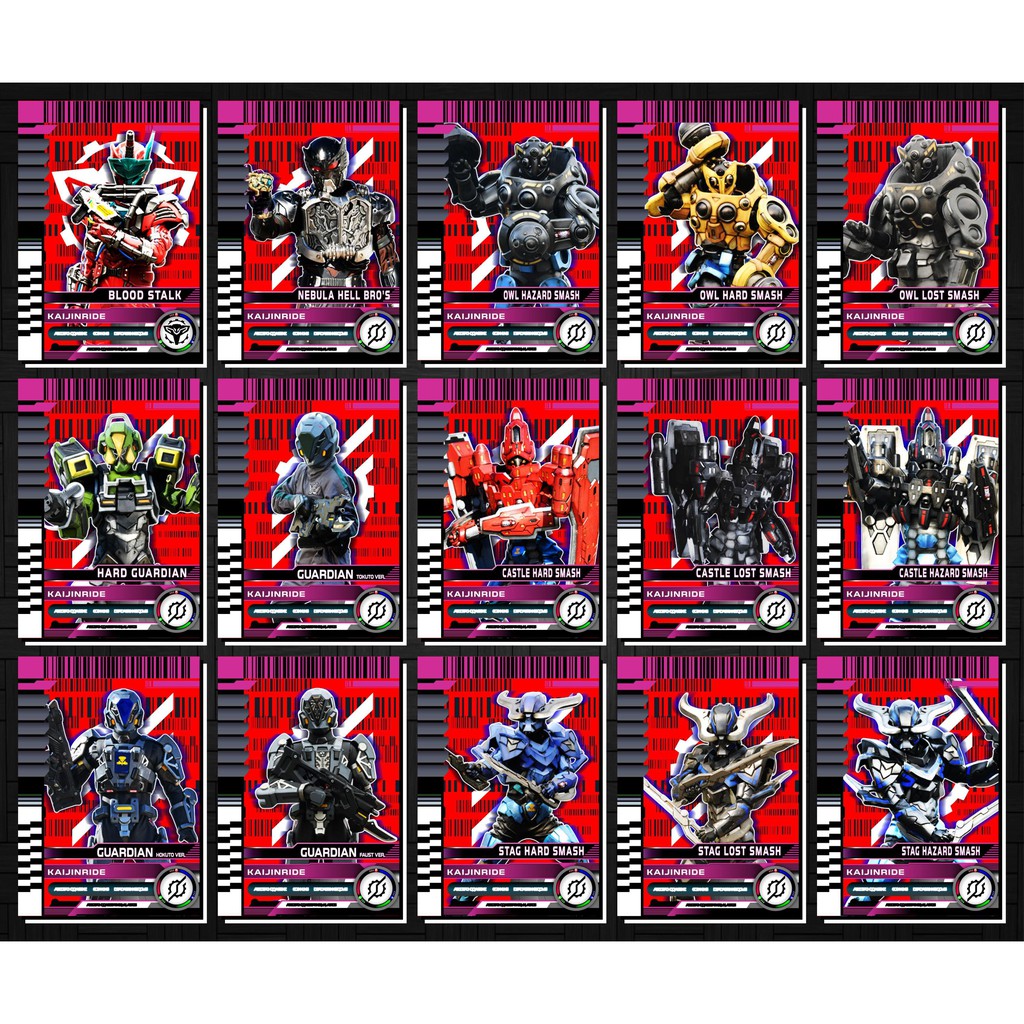 [Độc Quyền Phản Quang 7 Màu] Thẻ Bài (Card) Kamen Rider Build