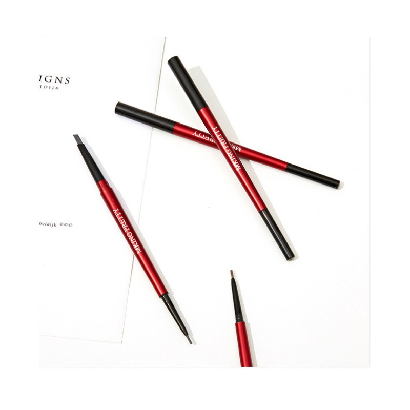 [Hàng mới về] Chì kẻ chân mày hai đầu tiện lợi chống thấm nước cho lớp trang điểm mắt bền lâu trôi | BigBuy360 - bigbuy360.vn