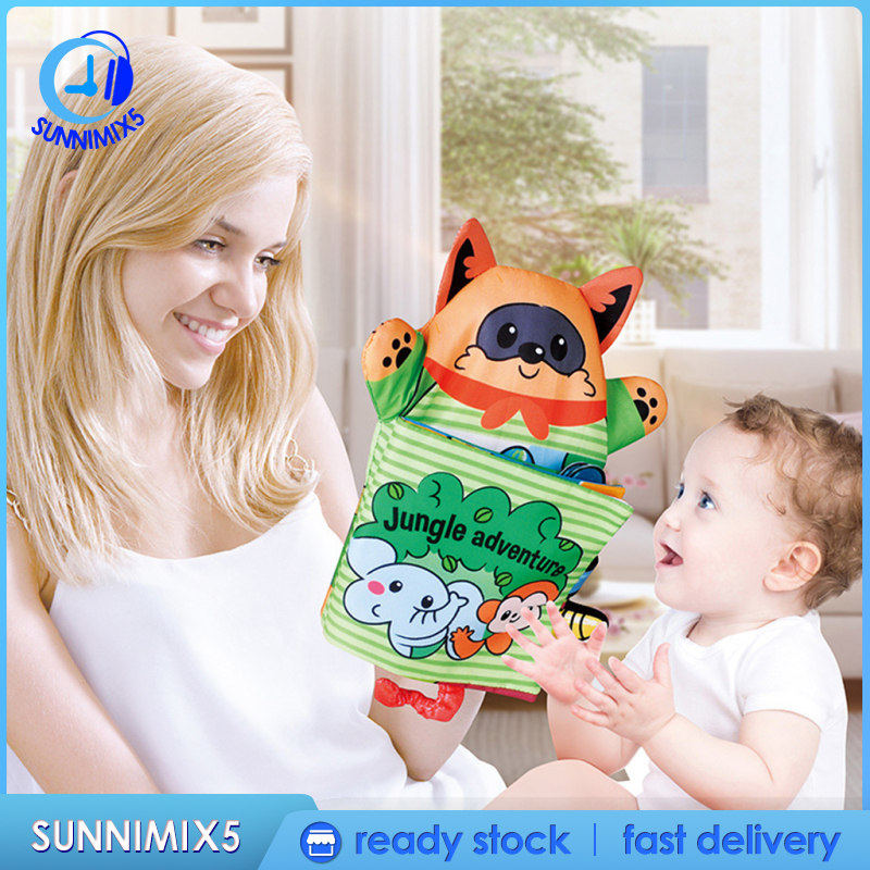 [Trend Technology]Colorful Baby Cloth Book Role Play Doll  Book for Infant Kids Toy Books Durable and Washable