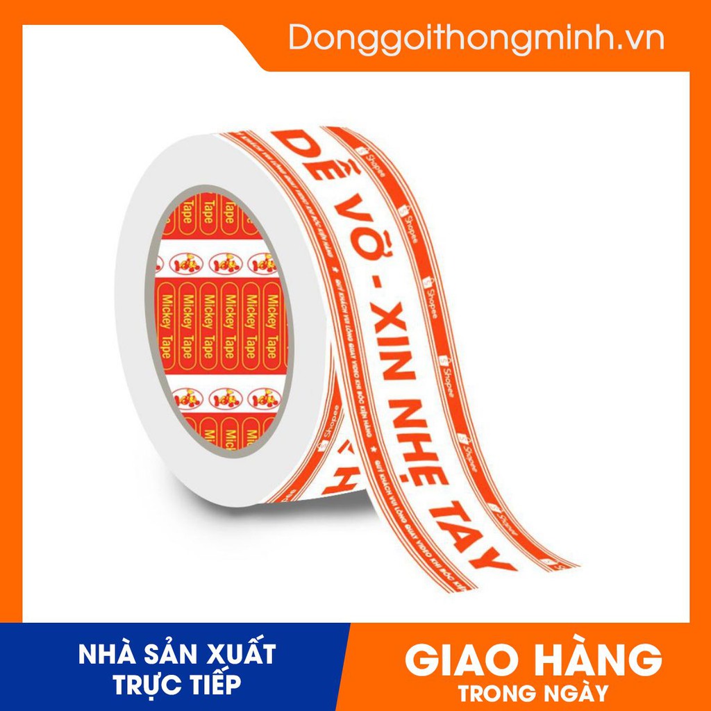 Sỉ băng dính niêm phong, đóng hàng in chữ tiện dùng dành cho các shop giá rẻ