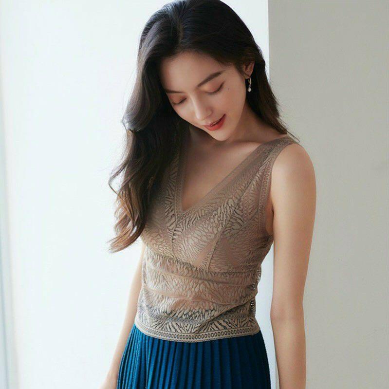 Siêu SALE Áo bra ren dáng dài mặc trong vest Chunchun, áo ren hàng Quảng Châu cao cấp.