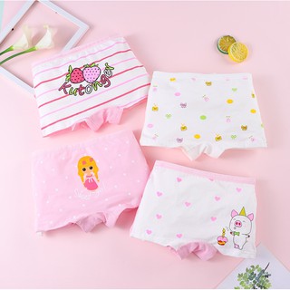 Combo 4 quần chip đùi bé gái chất liệu cotton quần mặc trong váy cho bé gái C002