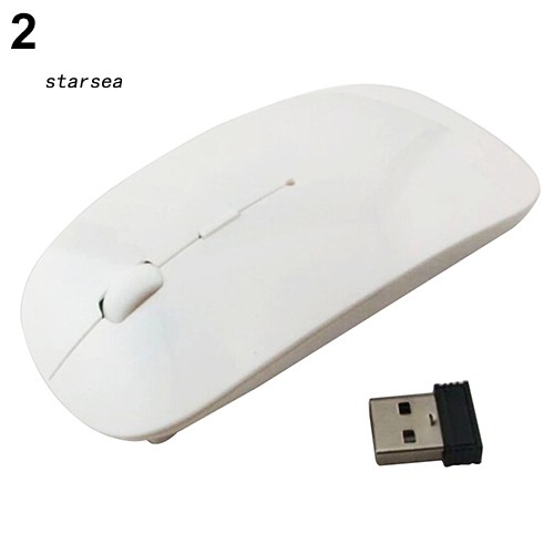 STSE_2.4 GHz Slim Optical Wireless Mouse Mice + USB Receiver for Macbook Laptop PC