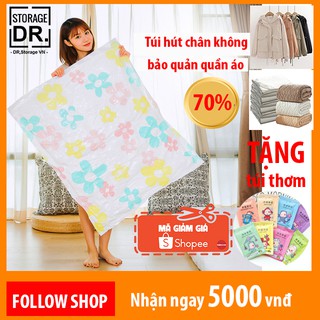 Túi hút chân không đựng quần áo, chăn màn, giầy dép, túi xách - DR.STORAGE + bơm chuyên dụng