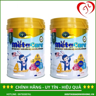 Combo 2 lon sữa metacare 4 hộp 900g