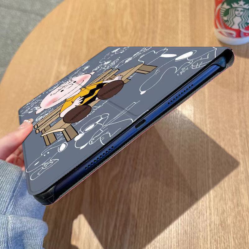 Bao Da Máy Tính Bảng In Hình snoopy Cho ipad mini123456 Bao Da Máy Tính Bảng Thời Trang Cho ipad air 12 9.7inch 7.9inch 11inch Ốp