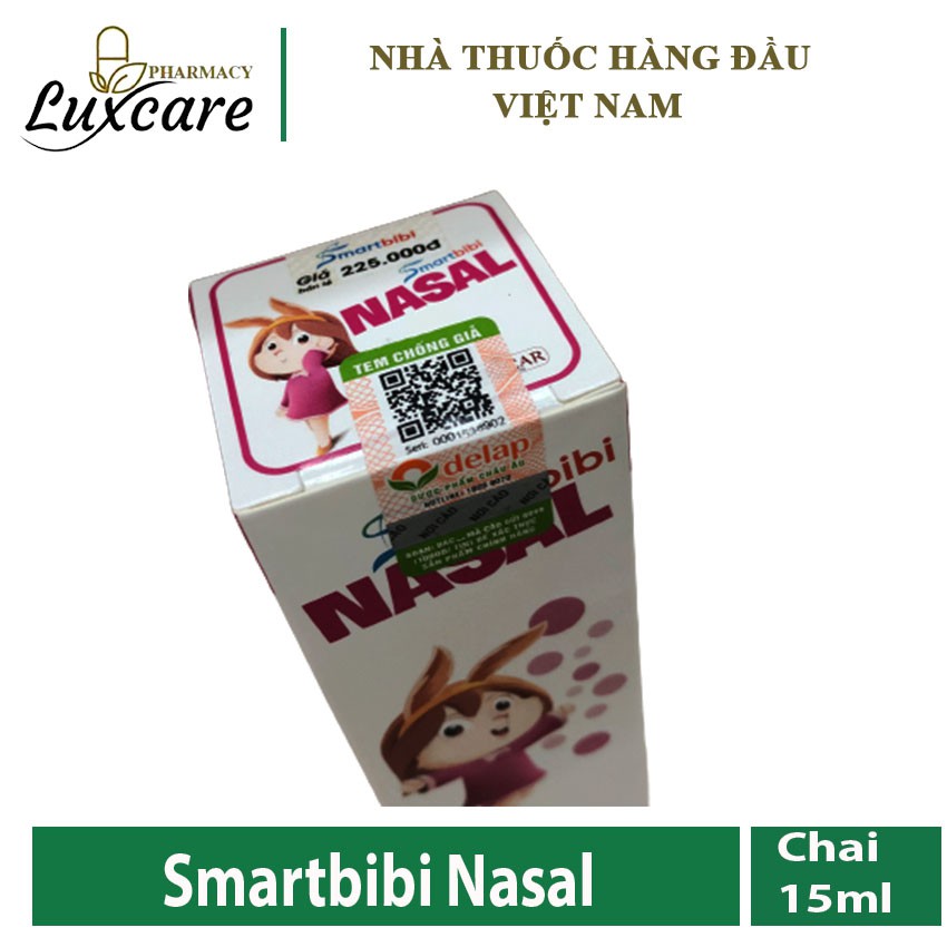 Smartbibi Nasal 15ml Hỗ trợ làm loãng dịch mũi - Luxcare