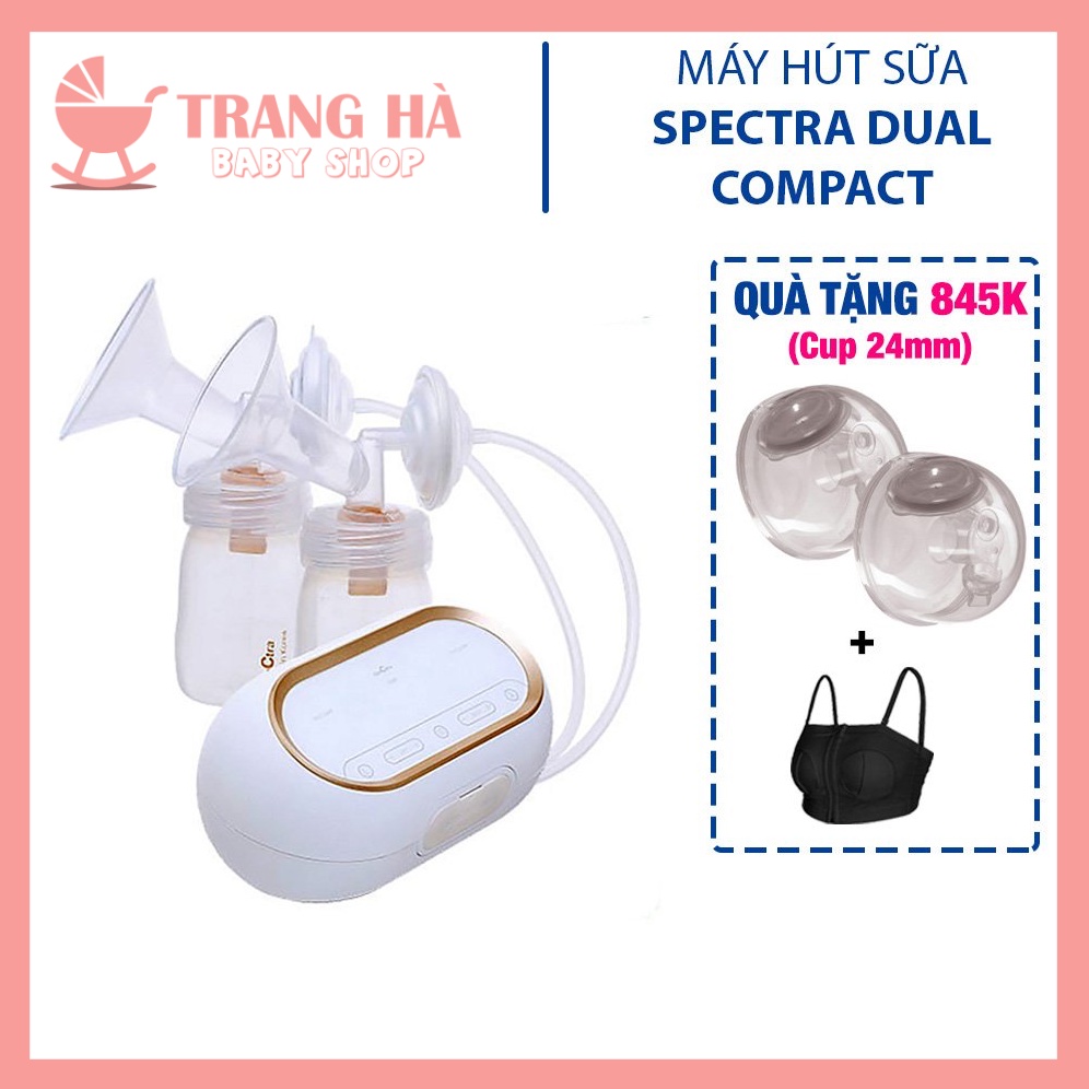 ️🎖️𝑪𝑯𝑰́𝑵𝑯 𝑯𝑨̃𝑵𝑮 ️🎖️ MÁY HÚT SỮA ĐIỆN ĐÔI ( 02 ĐỘNG CƠ ) CÓ PIN TÍCH ĐIỆN SPECTRA DUAL COMPACT TẶNG CUP HÚT SỮA RẢNH TAY
