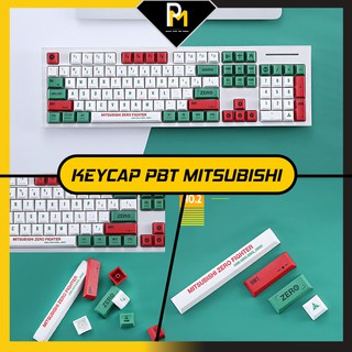 Keycap PBT chp phím cơ MITSUBISHI ZERO FIGHTER dyesub in 5 Cao cấp phím 108 PCMASTER