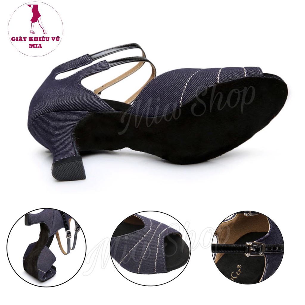 Giày Khiêu Vũ Nhập Ngoại Cổ Phối 2 Dây Thời Trang