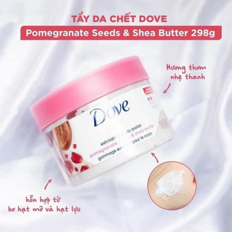 [HÀNG HOT] Tẩy Da Chết Body Dove Lựu Đỏ Bản Mỹ Chiết Xuất Từ Thiên Nhiên Giúp Da Mịn Màng - HANA