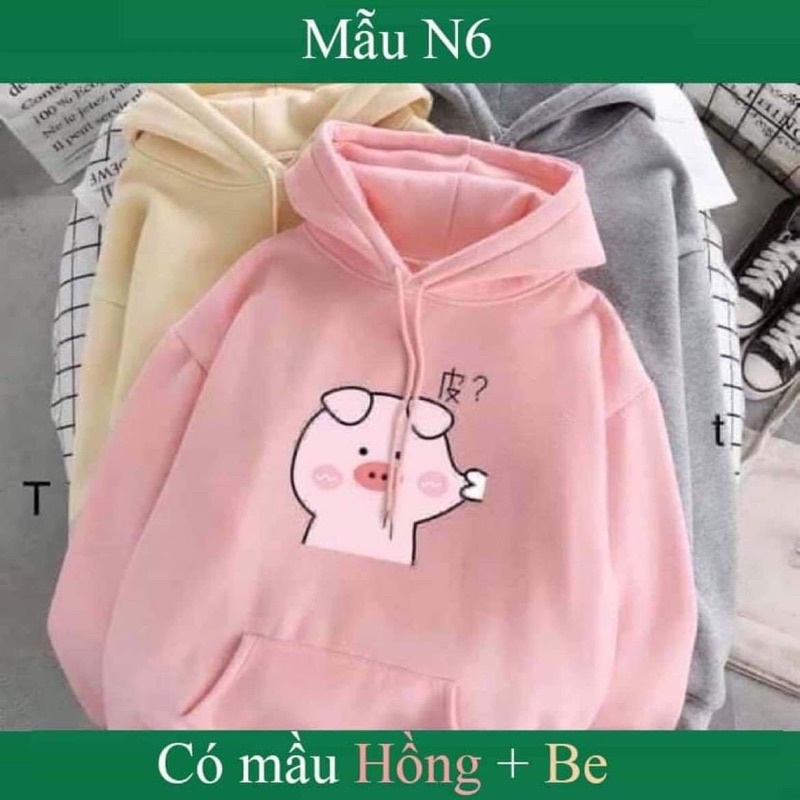 Áo Hoodie chất nỉ in hình phong cách dễ thương siêu cute đáng yêu | BigBuy360 - bigbuy360.vn