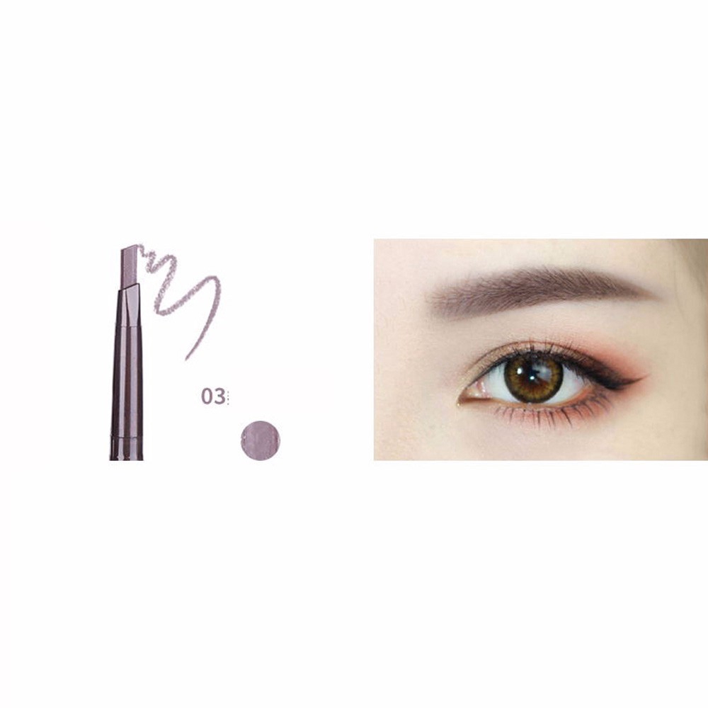 Bút chì kẻ lông mày 2 đầu kèm cọ tự xoay chống nước lâu trôi | BigBuy360 - bigbuy360.vn