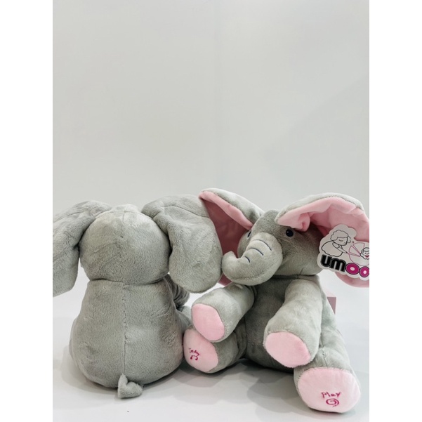 Đồ chơi phát nhạc cho bé, voi ú òa phát nhạc chính hãng Umoo