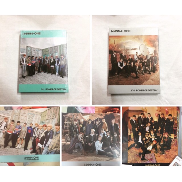 Wanna One album Power of Destiny NGUYÊN SEAL được chọn một trong hai ver như hình.