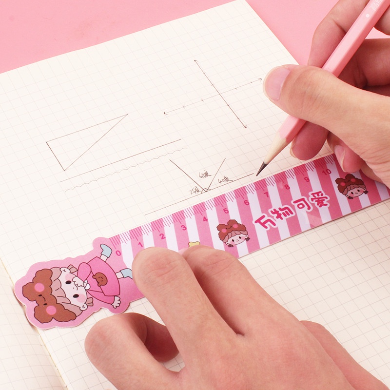 Thước kẻ dẻo chiều dài 15cm cute dễ thương đồ dùng học tập làm quà tặng học sinh