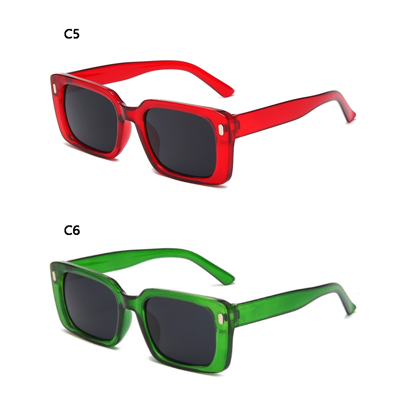 Kính Mát Gọng Vuông Nhỏ Phong Cách hip hop Thời Trang Cho Nam Và Nữ